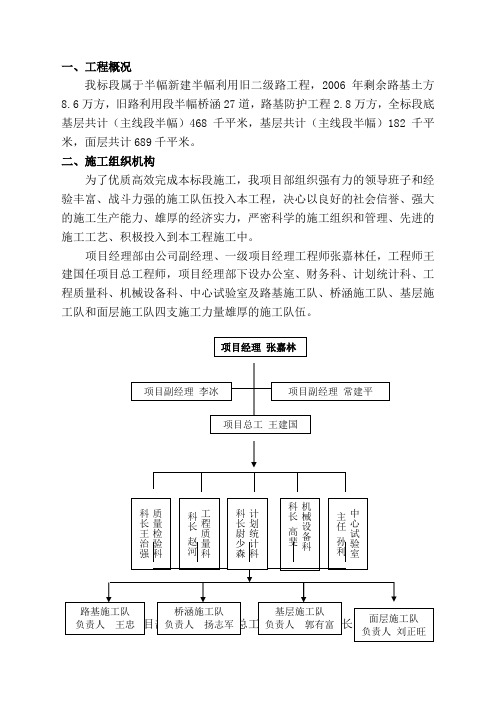 施工组织设计正文