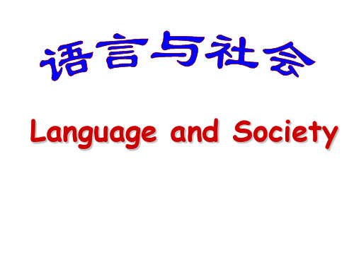 12.language and society