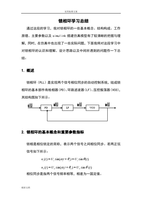 锁相环Simulink仿真模型