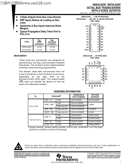 SN54LS245中文资料