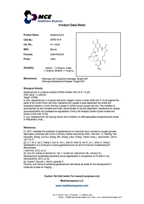 Geldanamycin_30562-34-6_DataSheet_MedChemExpress