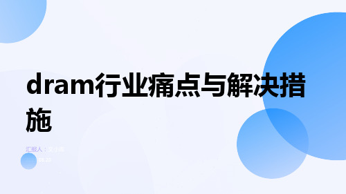 dram行业痛点与解决措施