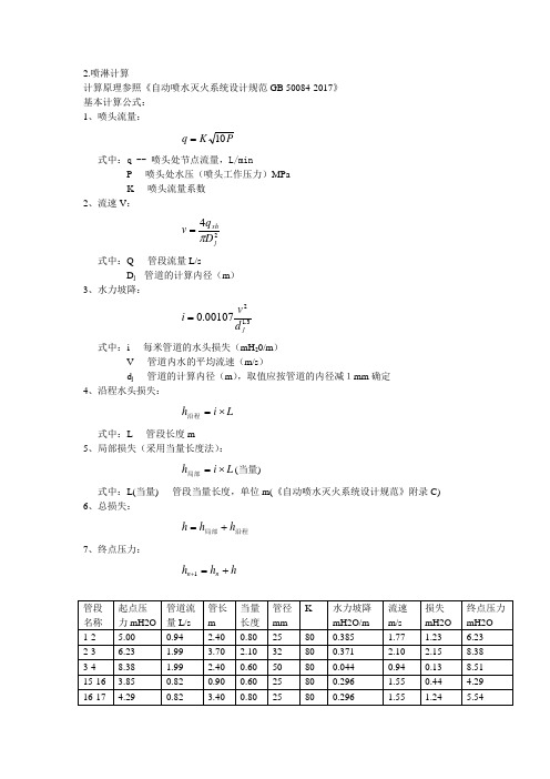 2喷淋计算(给排水专业)