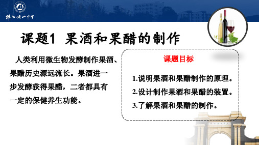 1.1果酒和果醋的制作-2020-2021学年高二生物人教版选修1