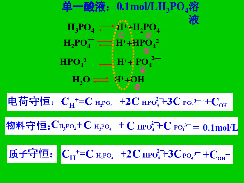 溶液三大守恒式判断