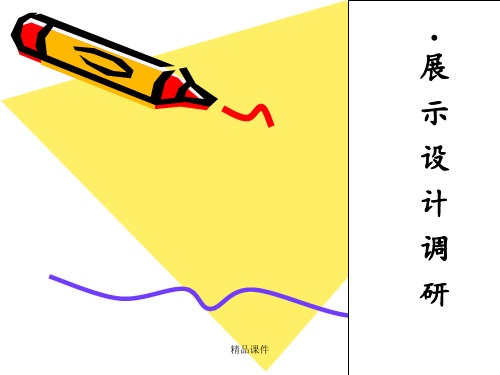 展示设计调研报告ppt课件