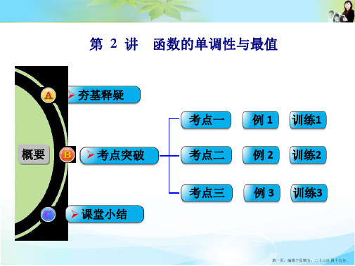 2016版数学一轮复习人教A版配套课件 第2章 第2讲 函数的单调性与最值