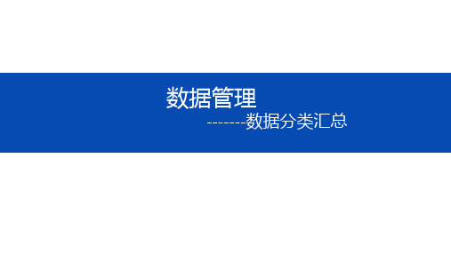 教学课件512数据分类汇总