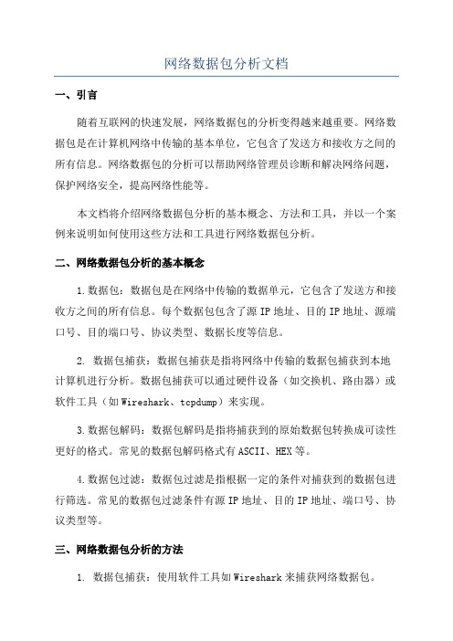 网络数据包分析文档