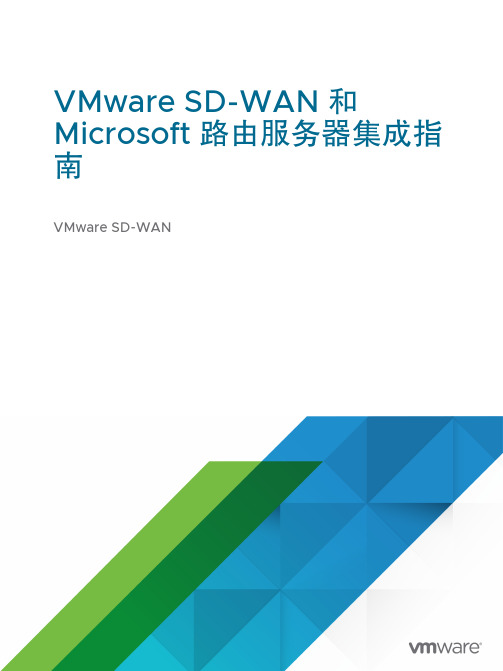 VMware SD-WAN 与 Microsoft 路由服务器集成指南说明书