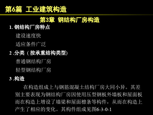 《房屋建筑学》 6钢结构厂房构造