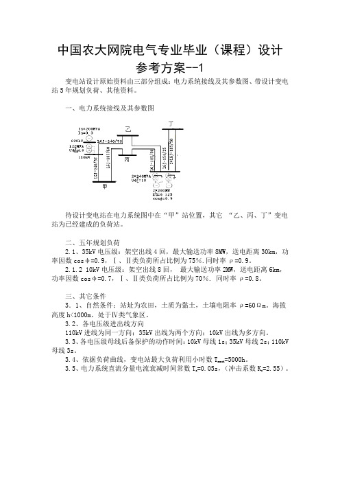 05--电气工程及其自动化毕设题目(参选项目及要求)--140826(1)