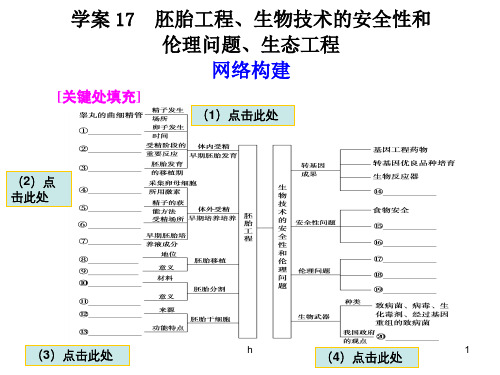 高考二轮专题复习 第一部分专题八 17胚胎工程、生物技术的安全性和   伦理问题、生态工程课件