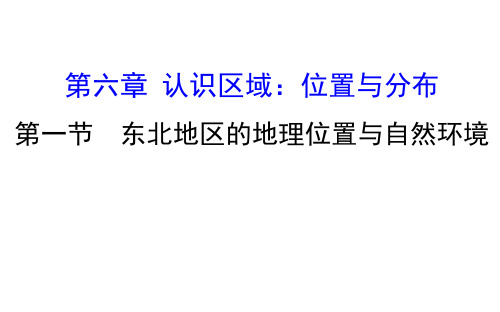 2019-2020学年湘教版八年级下册课件6.1 东北地区的地理位置与自然环境