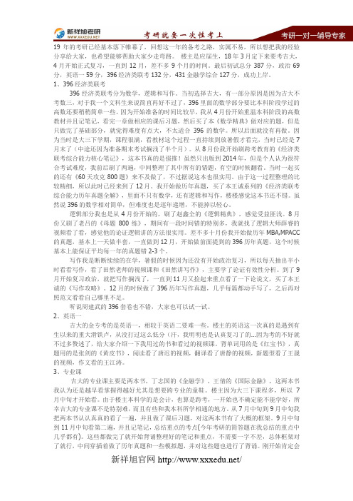 2019吉林大学金融专硕考研备考经验