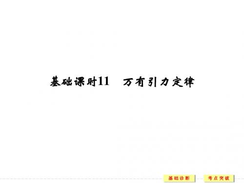 2017年高考物理四川专用一轮复习质量检测)第4章抛体运动与圆周运动 万有引力定律 基础课时11