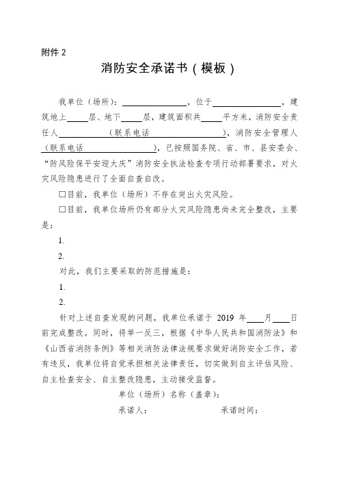 消防安全突出风险自查自改情况登记表