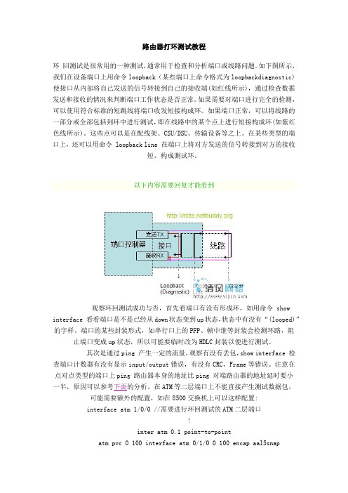 路由器打环测试教程