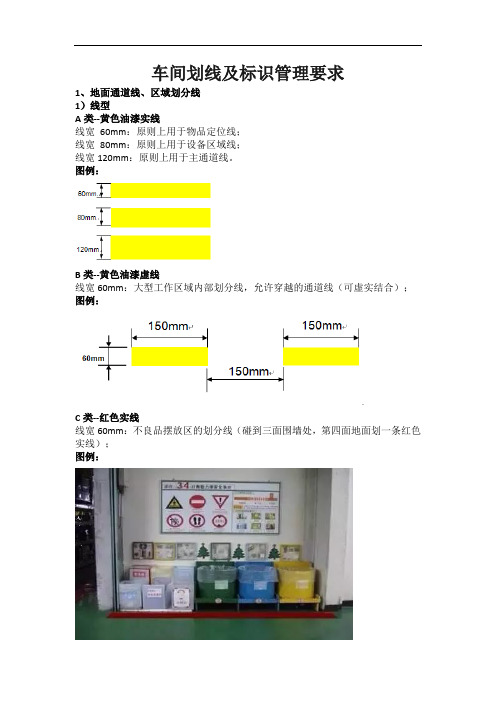 车间划线及标识管理要求