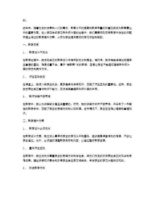 【教学反思】小学四年级条形统计图课堂教学的反思和教学提升方案