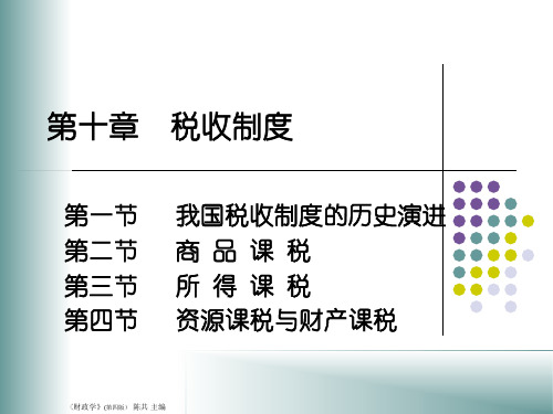 十税收制度精品PPT课件