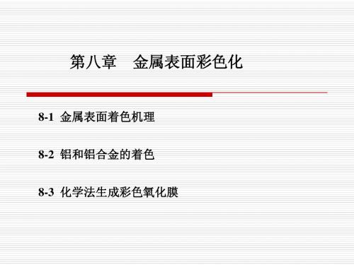 材料表面工程第八章