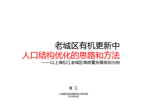 老城区有机更新中人口结构调整的思路和方法——以上海松江老城区高质量发展规划为例