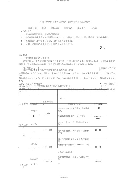 金相组织分析