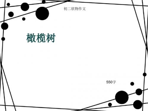 初二状物作文《橄榄树》550字(总9页PPT)