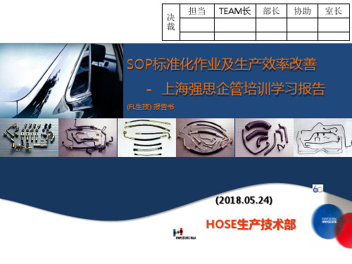 培训学习SOP标准化作业及生产效率改善