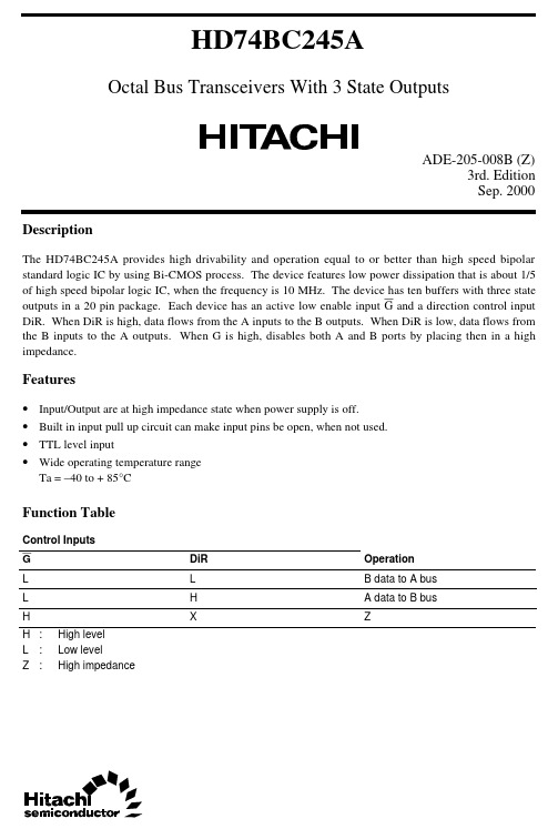 HD74BC245ARP资料