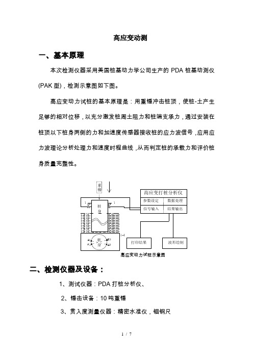 高应变动测操作介绍