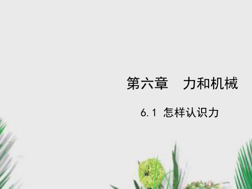 2020年春粤沪版物理八年级下册课件6.1 怎样认识力