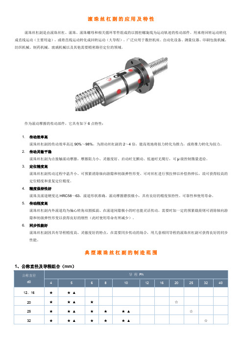 丝杆资料