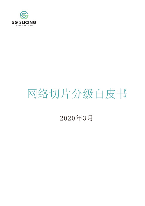 网络切片分级白皮书2020