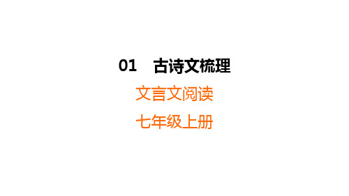 七年级上册文言文-2024年中考语文一轮复习课件