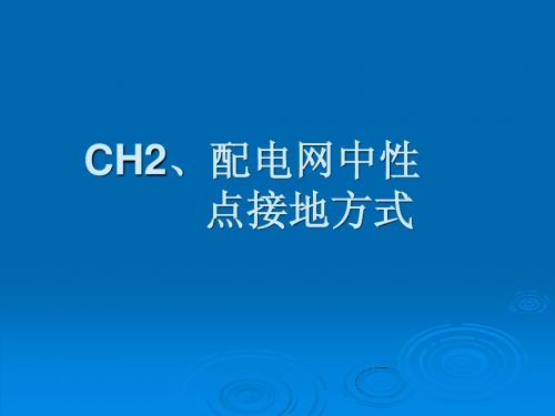 CH2、电网中性点接地方式