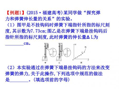 实验：胡克定律 平行四边形