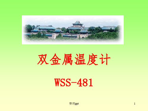 WSS-481万向型双金属温度计解说