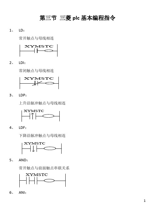 第三节 三菱plc基本编程指令