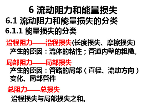 6 流动阻力和能量损失