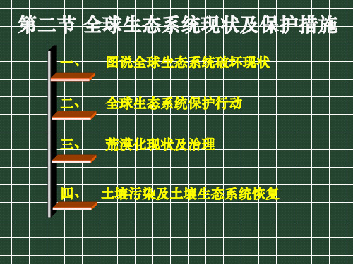 全球生态系统现状及保护措施