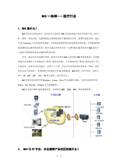 MAS一指禅(医疗行业)-20100517