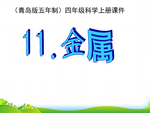 四年级科学上册 金属 1课件 青岛