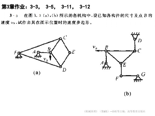 机械原理作业参考答案-第3章-孙桓-第8版A-ok