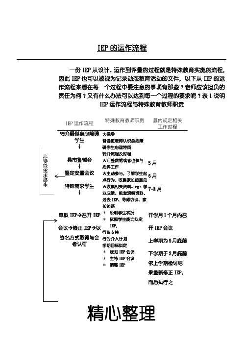 IEP的运作操作规范