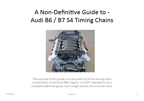 Audi B6 B7 S4 Timing Chains - Non-De