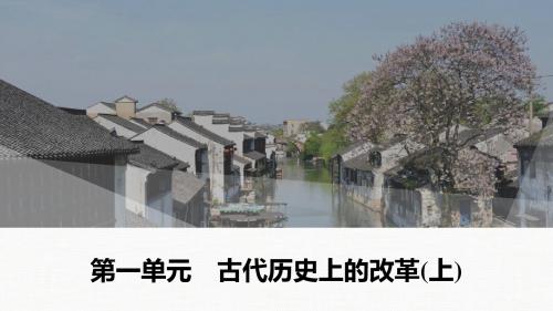 2019-2020学年新一线突破历史选修1(课件+讲义)第1单元 古代历史上的改革上 (2)