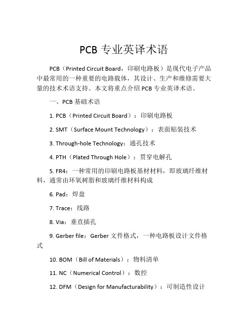 PCB专业英译术语