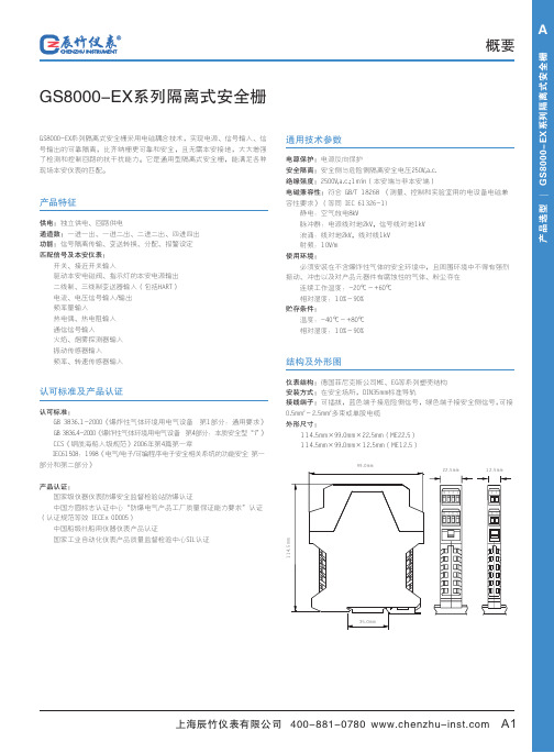 2010上海辰竹-隔离式安全栅系列